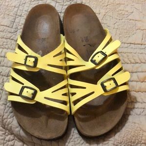 Birk’s yellow sandals